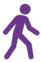 icon for students who do not meet critera - person walking
