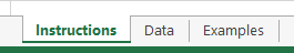 the Instructions tab