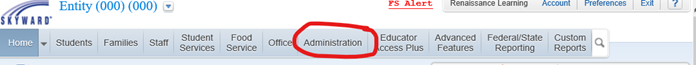 the Administration tab