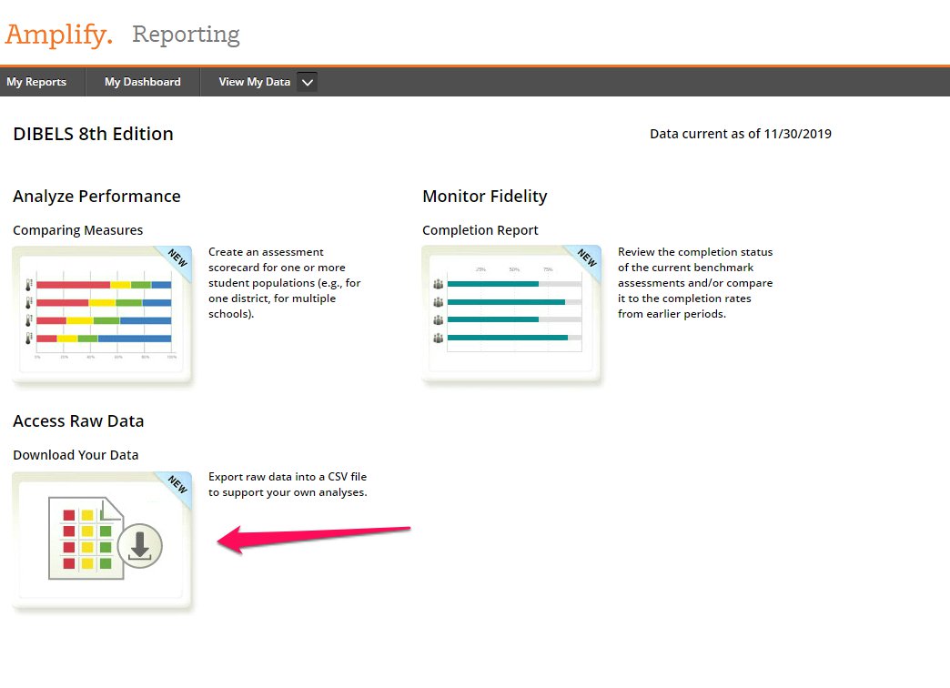 the Download Your Data option under Access Raw Data