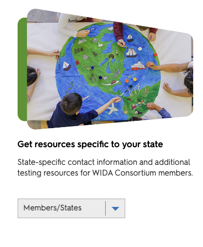 WIDA Get resources specific to your state
