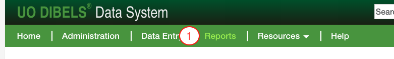 select Reports at the top of the page