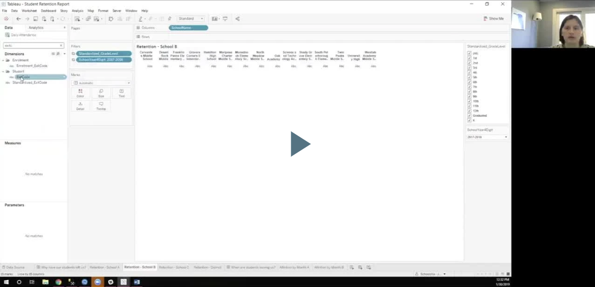 a video on attendance and enrollment data blocks