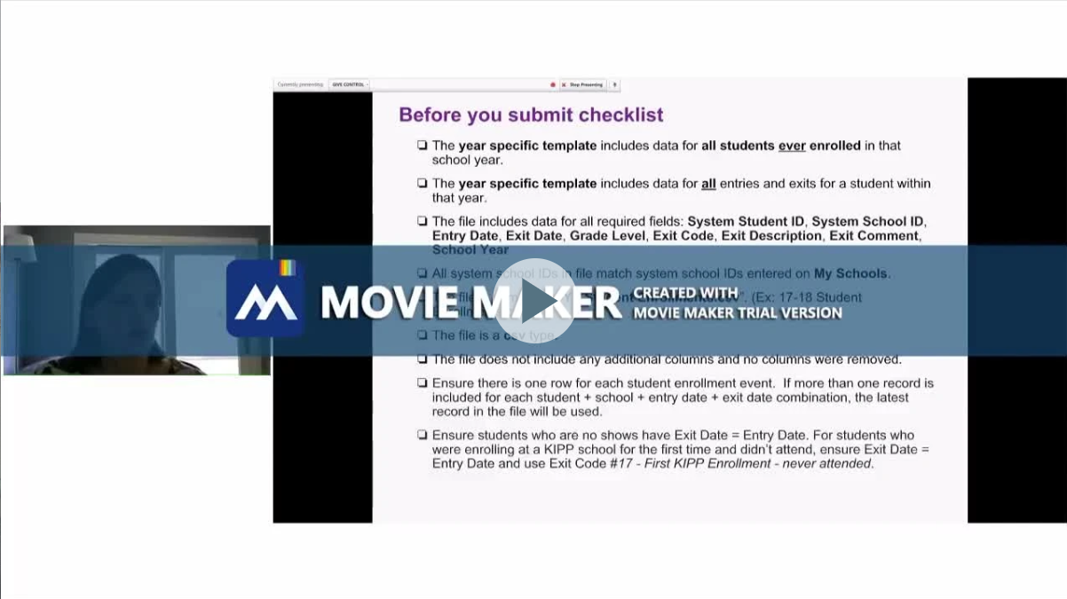 enrollmet template upload webinar video